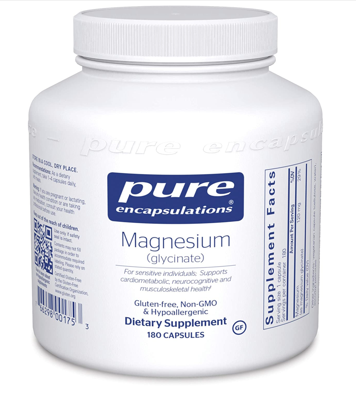 Pure Encapsulations Magnesium Glycinate / Магний глицинат 180 капс