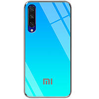 TPU+Glass чехол Gradient Rainbow с лого для Xiaomi Mi CC9 / Mi 9 Lite.