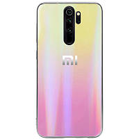 TPU+Glass чехол Gradient Aurora с лого для Xiaomi Redmi Note 8 Pro.