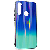 TPU+Glass чехол Gradient Aurora с лого для Xiaomi Redmi Note 8.