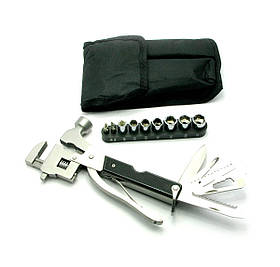 Ніж-розвідний ключ, молоток з набором інструментів (18,5х10х3 см)(17 1)