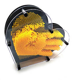 Генератор скульптур 3 D пинарт "Серце" жовтий (22,5х20х4,5 см)