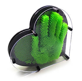 Пинарт "Серце" зелений, генератор скульптур 3 D (22,5х20х4,5 см)