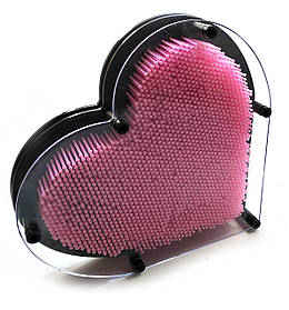 Пинарт "Серце" рожевий, генератор скульптур 3 D (22,5х20х4,5 см)