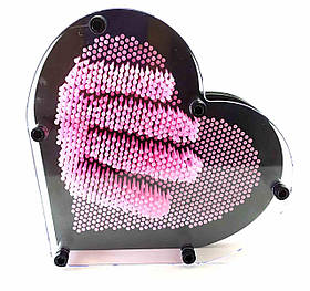 Пинарт "Серце" рожевий, генератор скульптур 3 D (19х17х4 см)