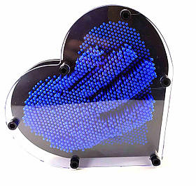 Пинарт "Серце" синій, генератор скульптур 3 D (19х17х4 см)