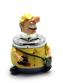 Пепельниця полімер із кришкою "Охотник" (8,5х8,5х5 см)