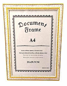 Фоторамка для сертифікатів, грамот, дипломів (34х25х1 см)A