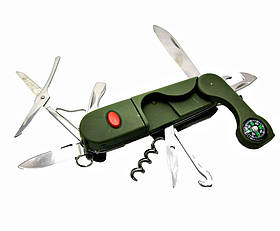 Ніж складаний з набором інструментів (14 в 1) (9,5 см)