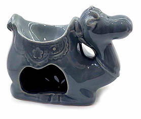 Аромалампа керамічна "Верблюд" сірий (9х10х6 см)