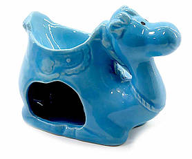 Аромалампа керамічна "Верблюд" синій (9х10х6 см)