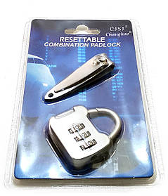 Замок кодовий з манікюрними кусачками (14х9х2 см)