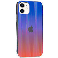 TPU+Glass чехол Gradient Aurora с лого для Apple iPhone 11 (6.1").