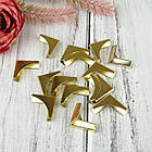 Куточки для альбомів, золото 15*15*3 мм 4 шт. у наборі, фото 3