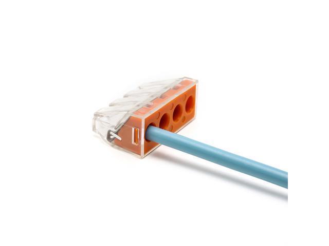 Клемма будівельно-монтажна PCT-104D на 4 провідники типу WAGO 773 2.5-6 мм2