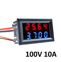 Цифровой вольтметр амперметр (4-знака) DC 0-100V 10А с шунтом №4