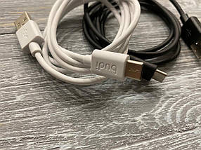 USB-кабель Budi на Type-C (2.4 А) 1 m (2 кольори), фото 4