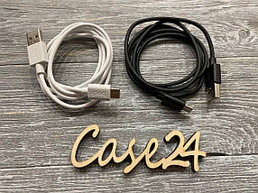 USB-кабель Budi на Type-C (2.4 А) 1 m (2 кольори), фото 3