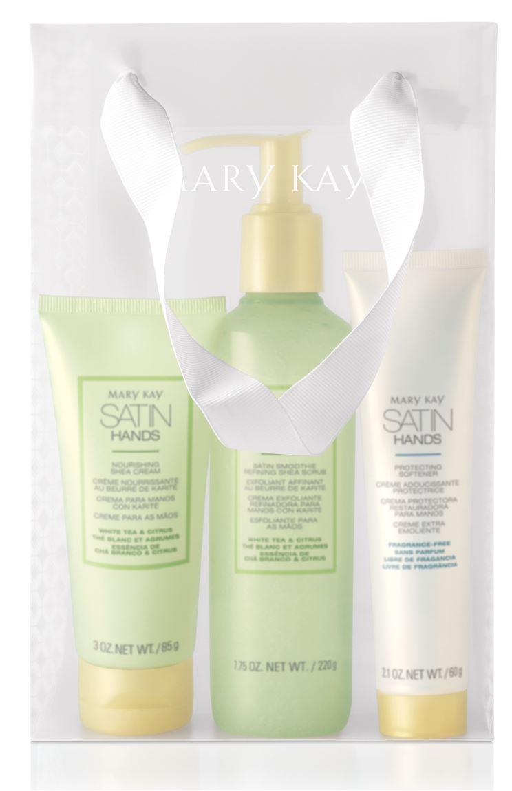 НАБІР SATIN HANDS «БІЛИЙ ЧАЙ І ЦИТРУС», БАРХАТИВНІ РУЧКИ, MARY KAY