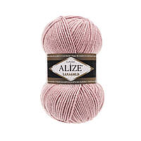 Пряжа Alize LanaGold Classic 100гр - 240м (161 Пудра), 51% акрил, 49% шерсть, Турция