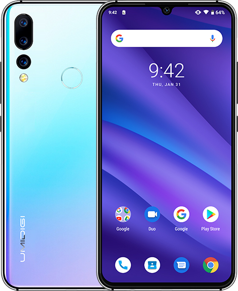 Umidigi A5 Pro, 4/32 Gb, 4150 mAh, 4G, потрійна камера 16 Mpx, Фронталка 16 Mpx, 8 ядер, дисплей 6.3"