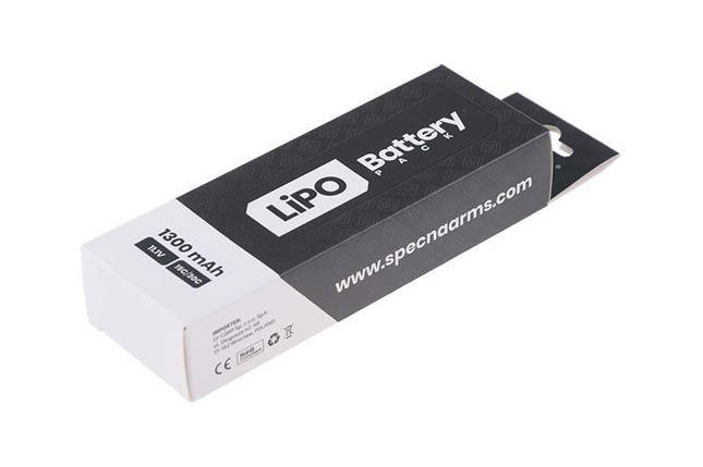 Акумулятор LiPo 11,1 V 1300 mAh 15/30C — 3 модульний [Specna Arms] (для страйкболу), фото 3