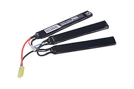 Акумулятор LiPo 11,1 V 1300 mAh 15/30C — 3 модульний [Specna Arms] (для страйкболу)