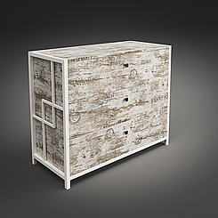 Комод в стилі лофт металевий Арден