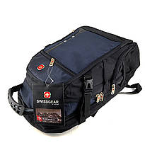 Міський рюкзак Swissgear 47 x 30 x 23 см Чорний із синім (sw1797), фото 3