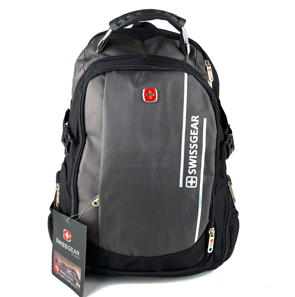 Міський рюкзак Swissgear 46 x 31 x 23 см Чорний із сірим (sw1792)