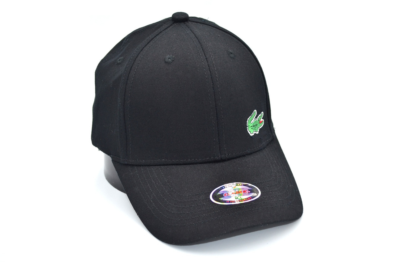 Кепка фулка Classic Lacoste 57-59 см чорна (C 0919-293)