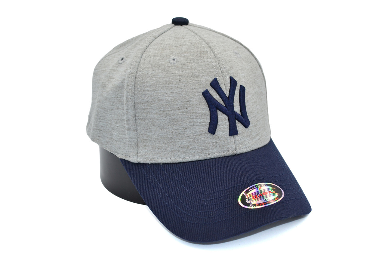 Кепка фулка Classic New York Yankees 55-59 см світло-сіра (C 0919-320)
