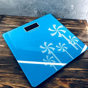 Електронні підлогові ваги Domotec WH-1604 до 180 кг Сині