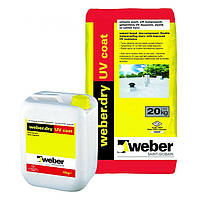 Weber.dry UV coat set (20+10 kg), Гидроизоляция для террас, мансард, кровли, балконов