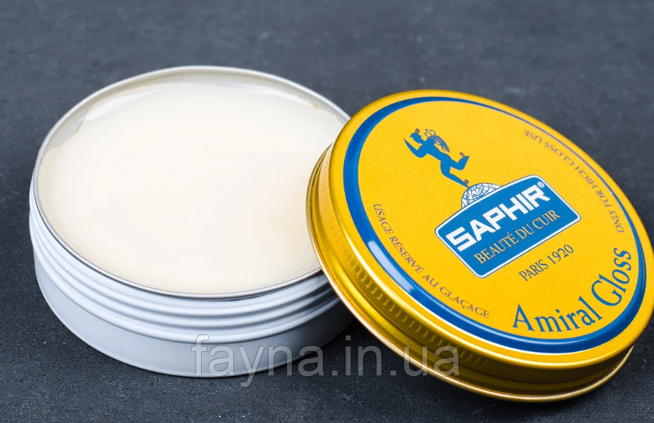 Паста для полірування гладкої шкіри Saphir Amiral Gloss