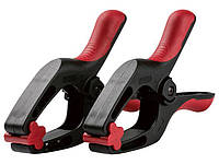 Пружинный Зажим POWERFIX для Фиксации Заготовок, 2 Шт, Набор Зажимов ...