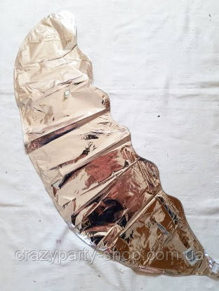 Куля-гігант фольгований Місяць фігурний сріблястий 90 см, фото 1