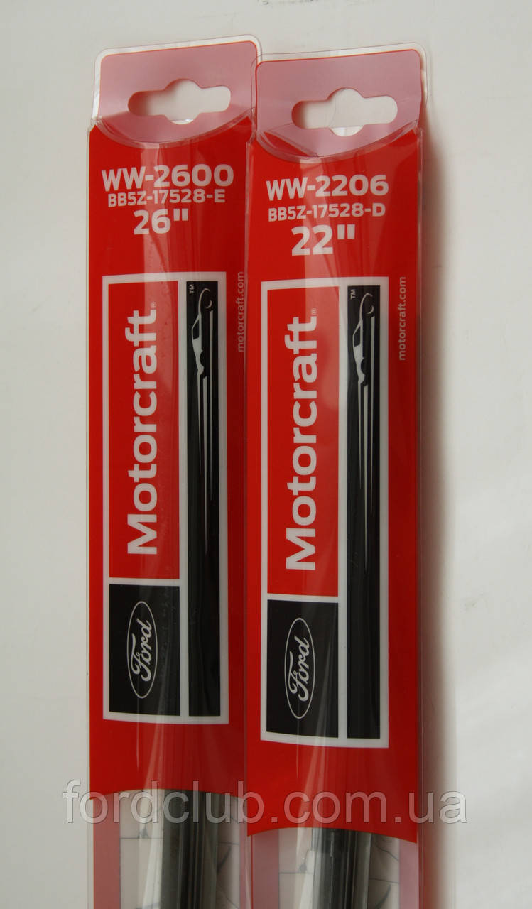 Двірники оригінальні Ford Explorer USA; MOTORCRAFT WW2206/WW2600