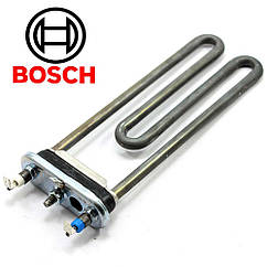 Тен для пральної машини Bosch 2000W L=200 мм (з отвором та запобіжником) - тен до пральної машини