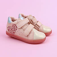 Дитячі черевики для дівчинки сердечка тм Bi&Ki