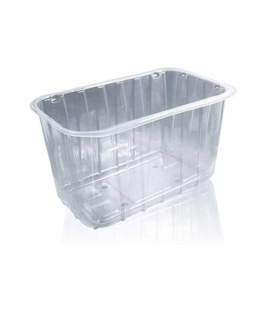 Контейнер під полуницю МАТОВИЙ HF-1 прозорий ПЕТ на 1 кг, 1000 шт/ящик, фото 1