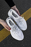 Кросівки чоловічі Adidas Yeezy 350 Static Reflective (адіас і буст 350 статик рефлективн), фото 9