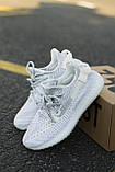 Кросівки чоловічі Adidas Yeezy 350 Static Reflective (адіас і буст 350 статик рефлективн), фото 6