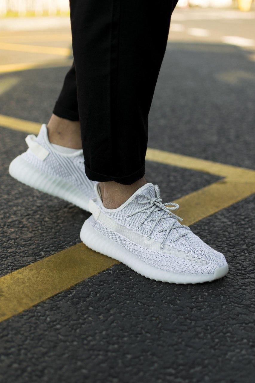 Кросівки чоловічі Adidas Yeezy 350 Static Reflective (адіас і буст 350 статик рефлективн)