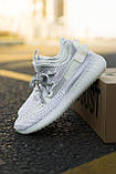 Кросівки чоловічі Adidas Yeezy 350 Static Reflective (адіас і буст 350 статик рефлективн), фото 5
