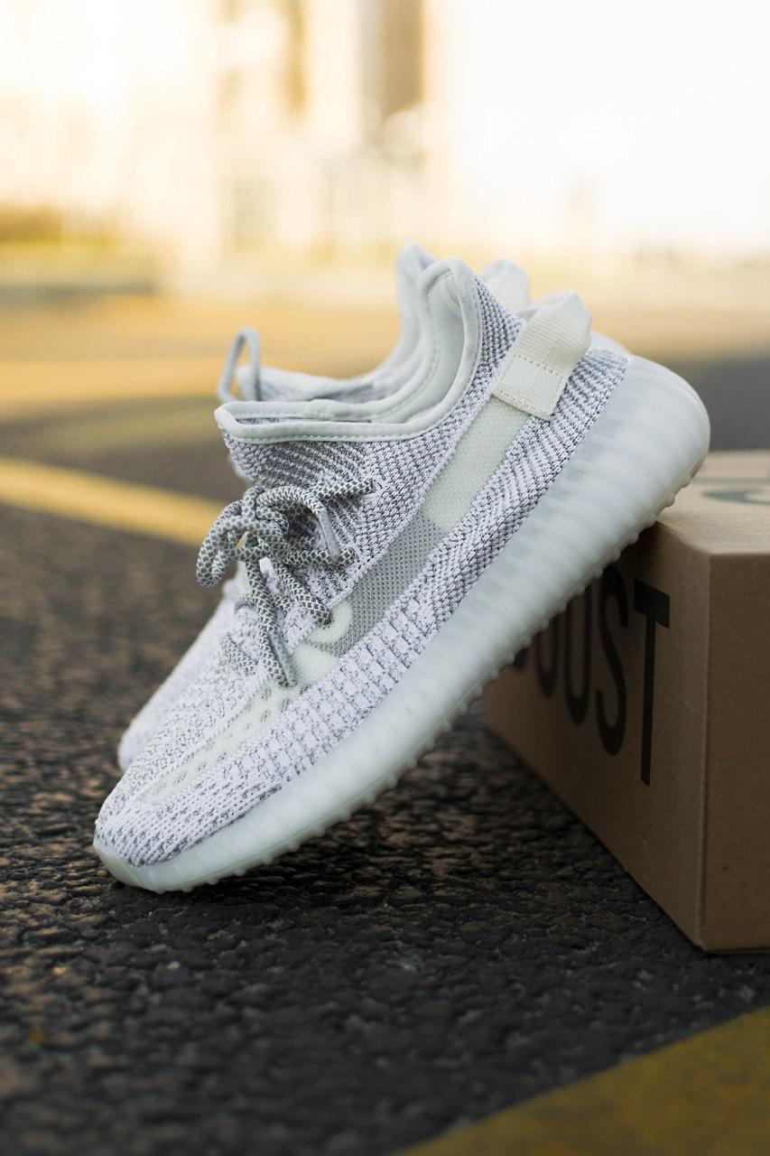 Кроссовки мужские Adidas Yeezy 350 Static Reflective (адидас изи буст 350 статик рефлектив) - фото 4 - id-p1232798883