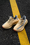 Кросівки чоловічі Adidas Yeezy V2 Linen (адіас і буст льон), фото 4