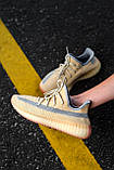 Кросівки чоловічі Adidas Yeezy V2 Linen (адіас і буст льон), фото 6