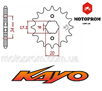 Ведущая звезда 520-13, KAYO T2, KAYO K2 оригинал размер 20х17.2х шлиц 4мм