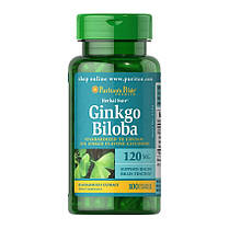 Гінгко білоба Puritan's Pride Ginkgo Biloba 120 mg 100 кап, фото 3